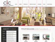 Tablet Screenshot of cicinmobiliarios.com